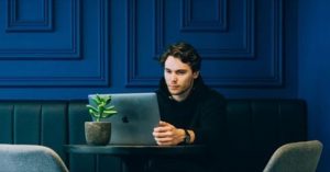 Man on computer